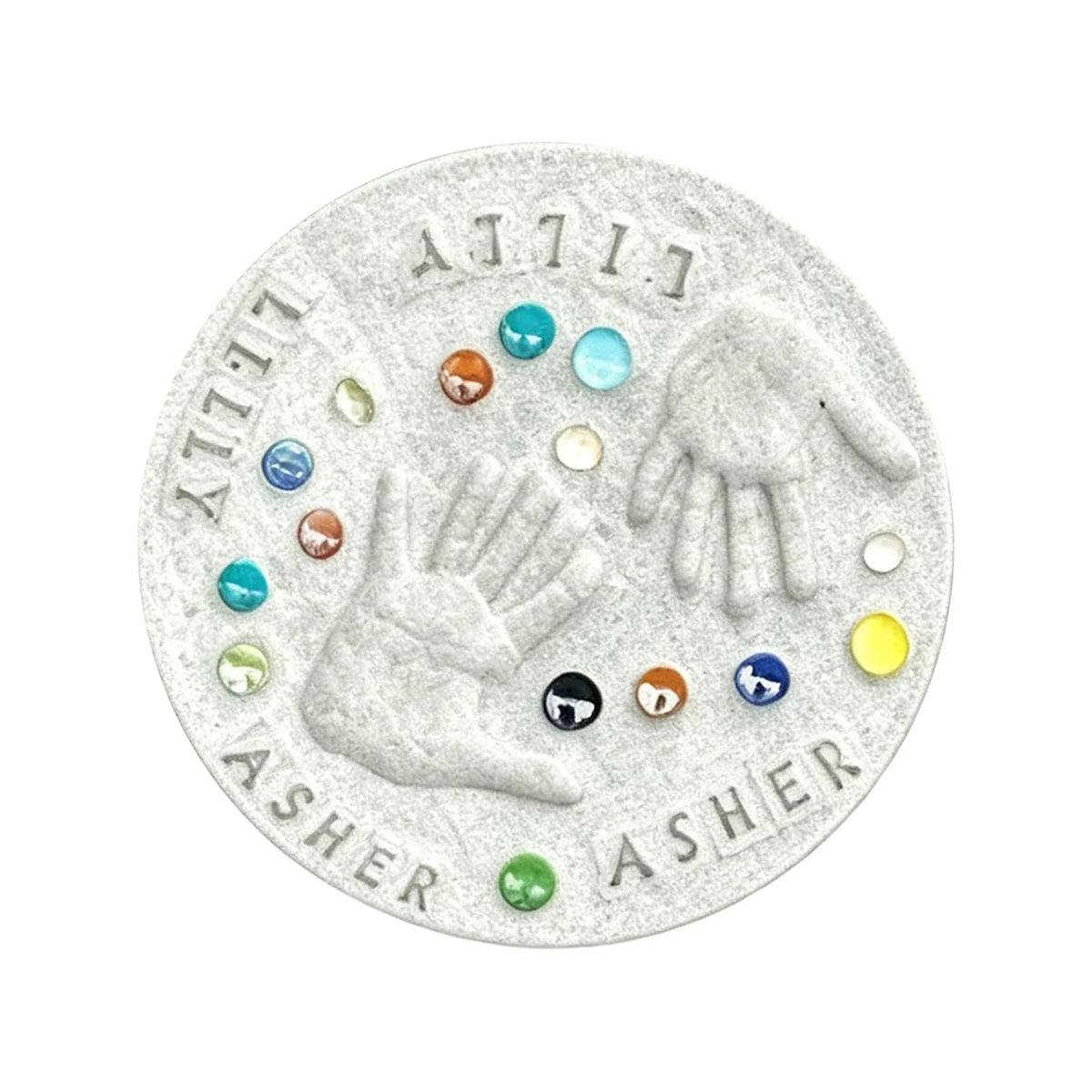 Large DIY Handprint Stepping Stone Kit – Family Keepsake Craft DIY Craft Kit Qme