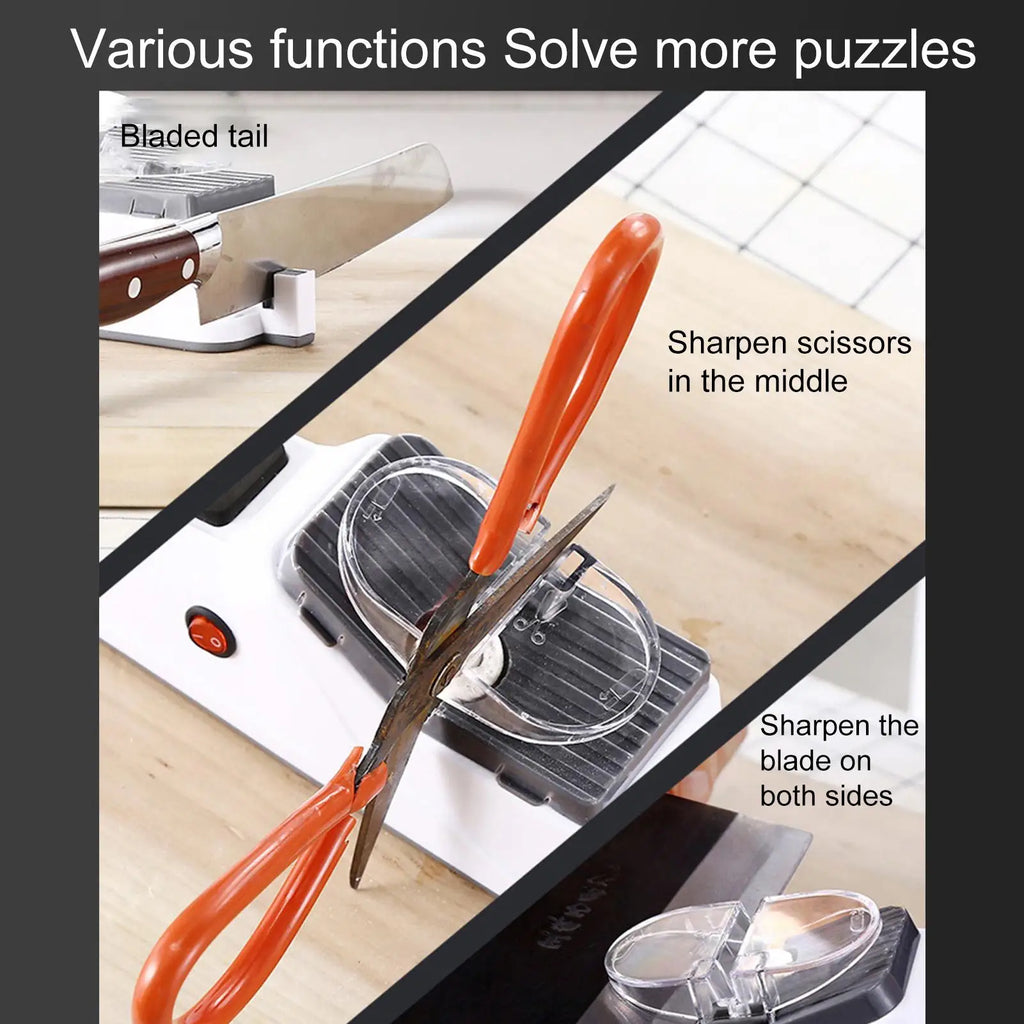 Electric Knife Sharpener – Pro Quick Kitchen Sharpening Tool Electric Knife Sharpener Qme