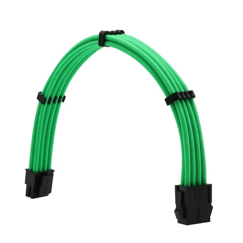 Sleeved PSU Extension Cable 18AWG ATX 24-Pin VGA CPU Kit PSU Extension Cable Qme
