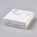 White Square Cardboard Jewelry Boxes Black Sponge Mat – 18 Pcs Jewelry Gift Boxes Qme Default Title