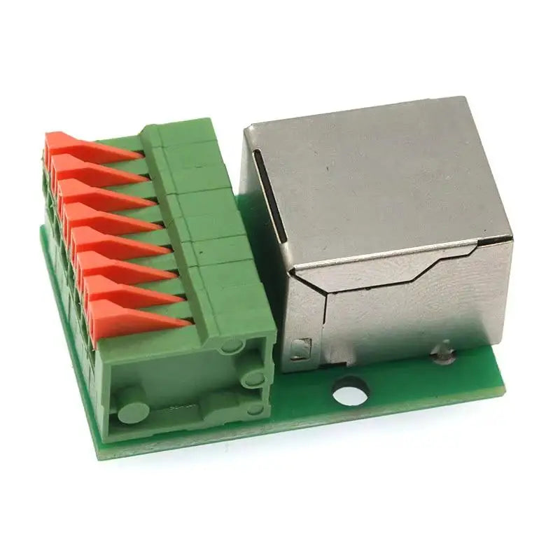 RJ45 Adapter Board Female Socket Guide Rail Terminal Block RJ45 Terminal Adapter Qme