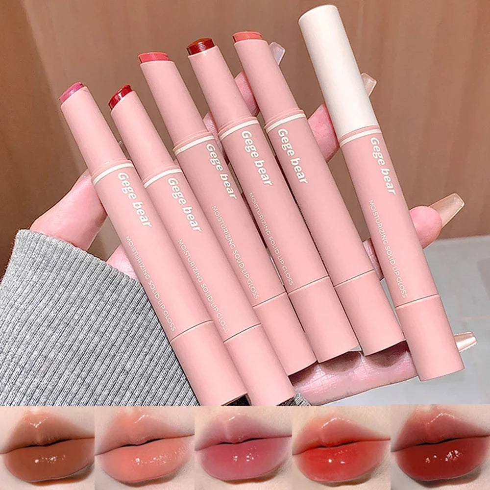 Gege Bear Mirror Lip Glaze – Moisturizing Long-Lasting Lipstick Mirror Lip Glaze Qme