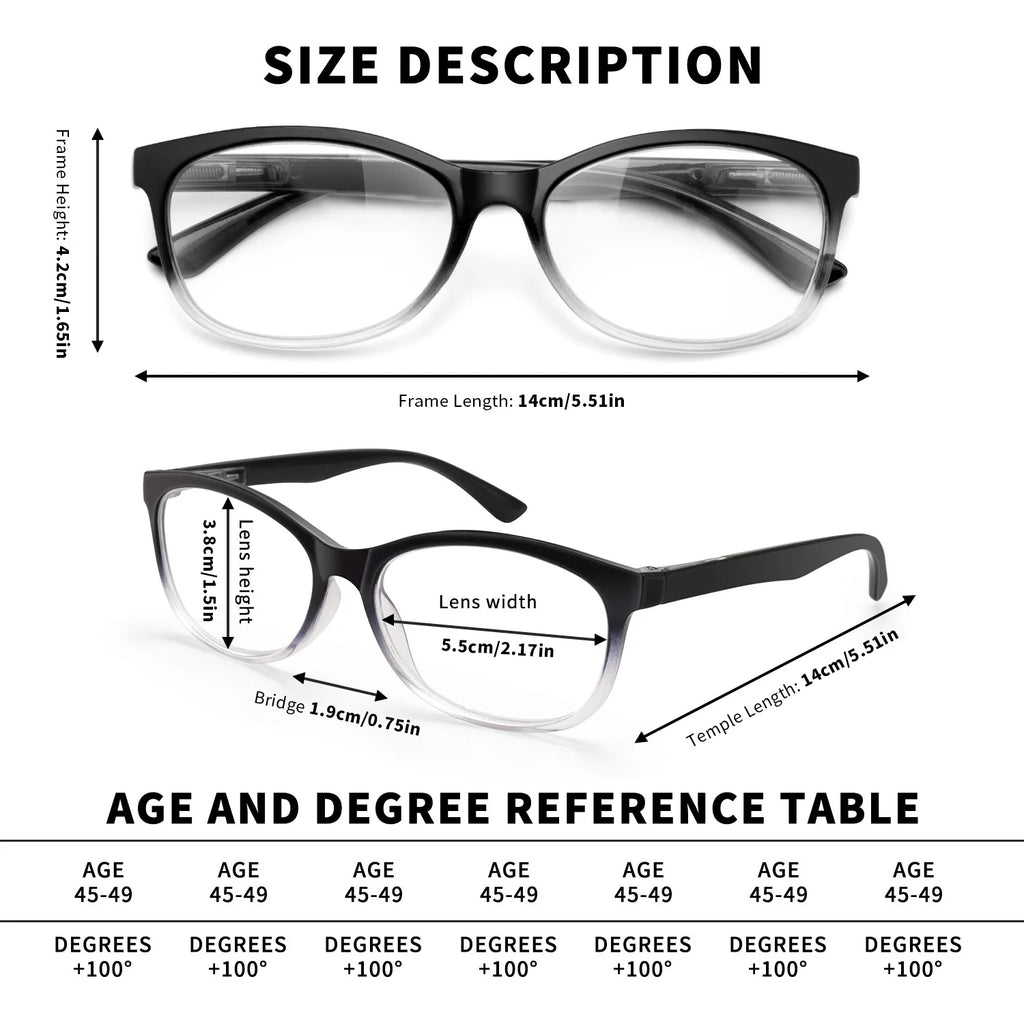 VOPHA Autofocus Reading Glasses – HD Clear Lenses, Unisex 1-4 Pack Reading Glasses Qst