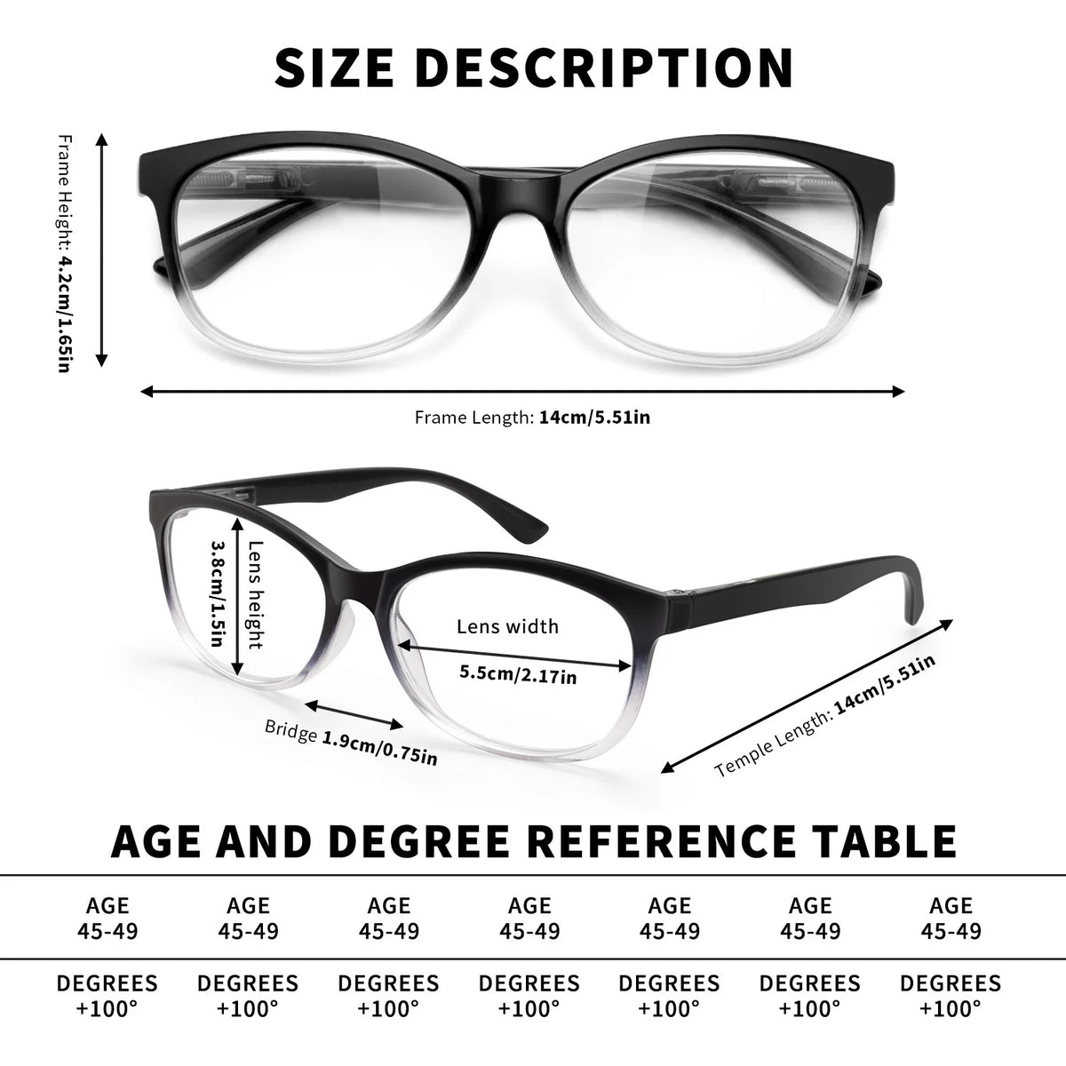 VOPHA Autofocus Reading Glasses – HD Clear Lenses, Unisex 1-4 Pack Reading Glasses Qst