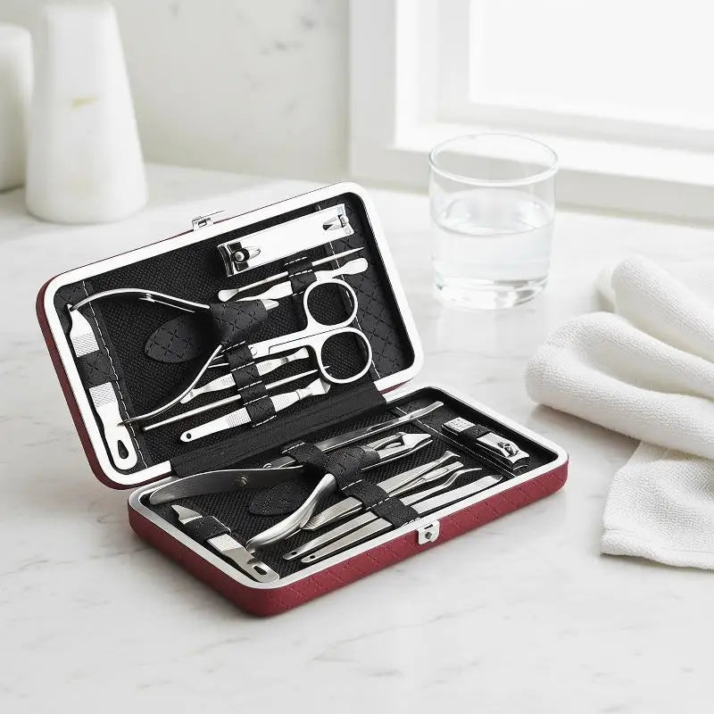 8-Piece Stainless Steel Nail Clipper & Grooming Set | Qme Nail Grooming Set Qme
