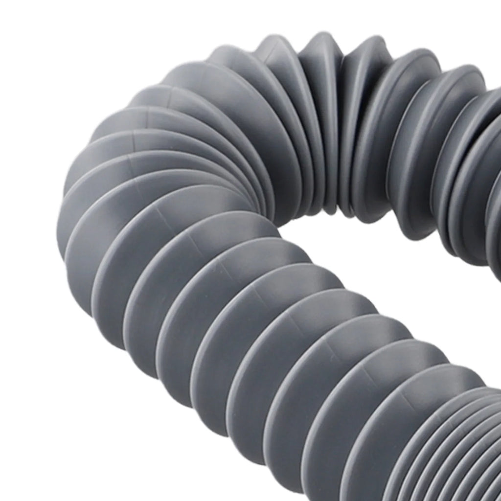 Low Profile Flexible Bathtub Shower Drain Pipe Gray ABS 90cm Bathtub Drain Pipe Qme