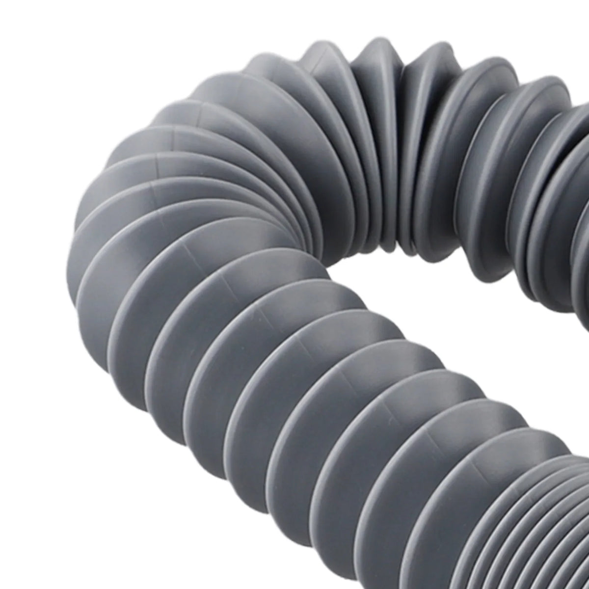 Low Profile Flexible Bathtub Shower Drain Pipe Gray ABS 90cm Bathtub Drain Pipe Qme