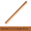 Solid Wood Rolling Pin – Food Grade Non-Stick Dough Tool Wooden Rolling Pin Qst Length 40cm
