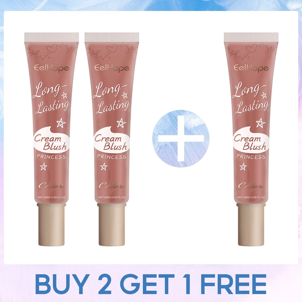 Eelhope Liquid Blush – Weightless Multipurpose Face Blush 20ml Liquid Blush Qst 3pcs