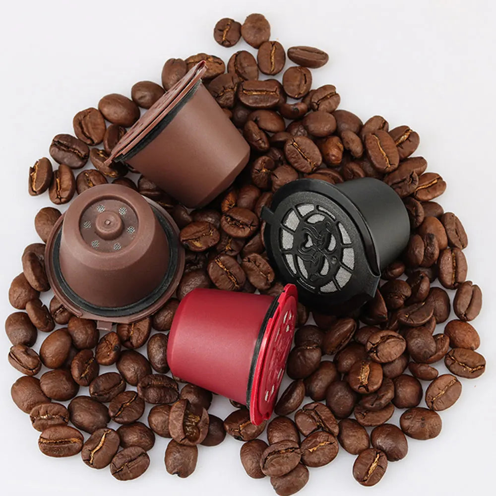 Refillable Reusable Nespresso Capsules with Spoon & Brush Reusable Coffee Pods Qst