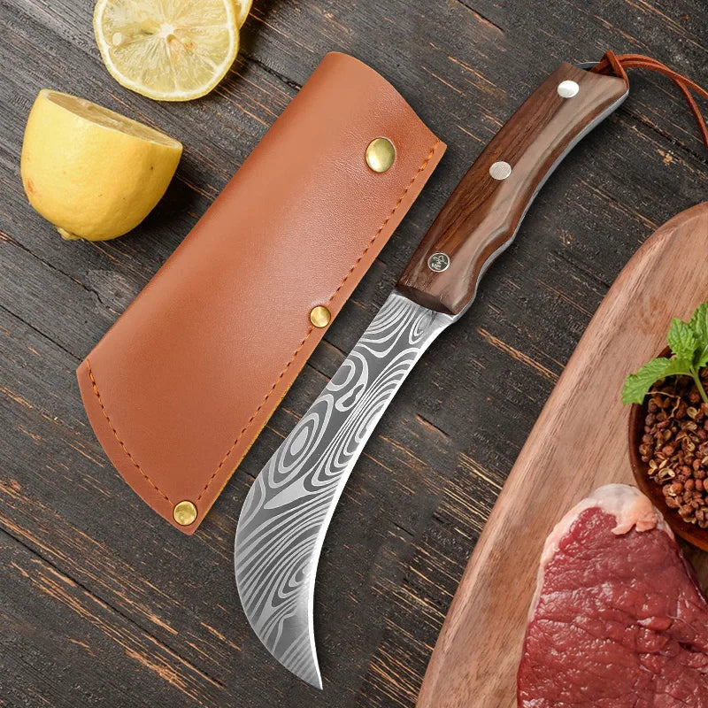Hand Forged Stainless Steel Boning & Paring Chef Knife Kitchen Chef Knife Qst