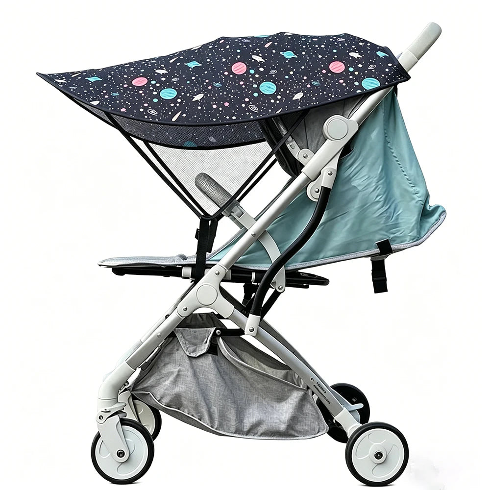 Universal Stroller Sunshade Cover – UV Protection Canopy Stroller Sun Shade Qst