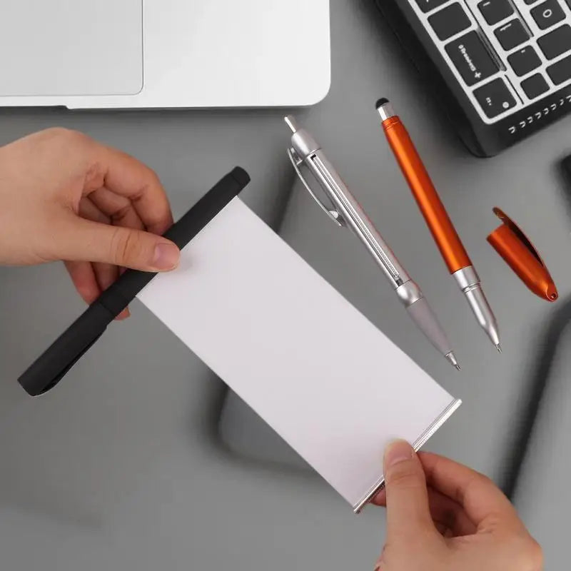 Hidden Pull-Out Note Pen – Secret Paper Writing Tool | 4 Colors Novelty Writing Pen Qme