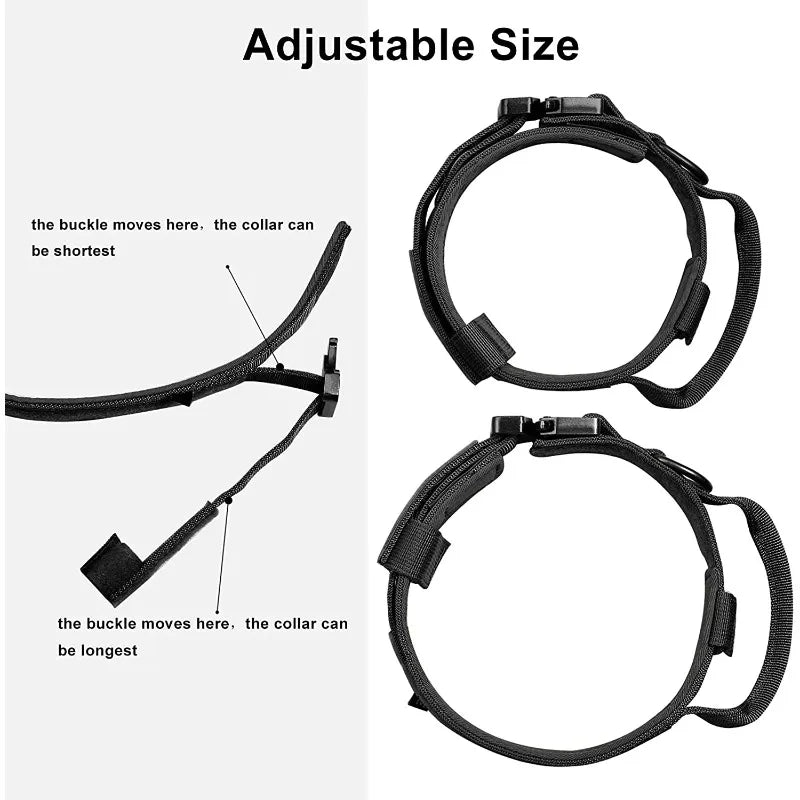 Heavy Duty Nylon Dog Training Collar with Control Handle Dog Training Collar Qme