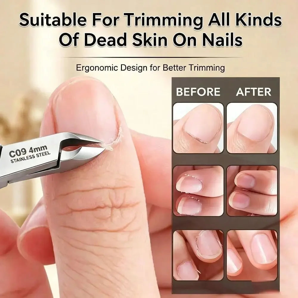 Professional Sharp Blade Cuticle Nippers & Nail Trimmer | Qme Cuticle Nippers Qme