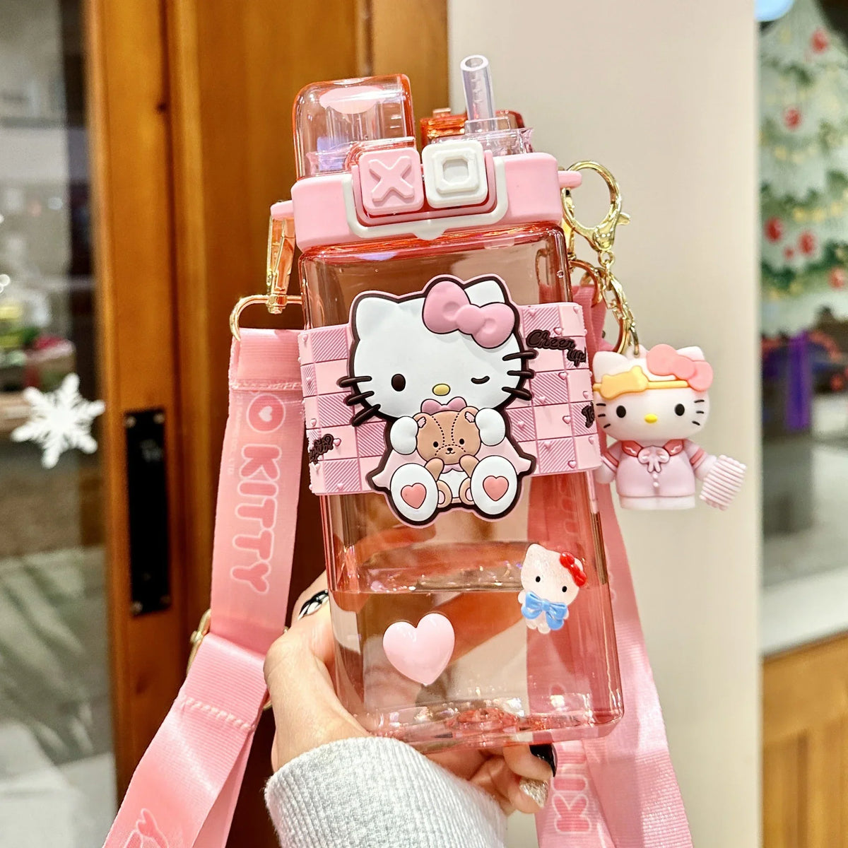 Hello Kitty Kuromi Acrylic Cup with Carry Handle – 21 Colors Character Acrylic Cup Qme 20