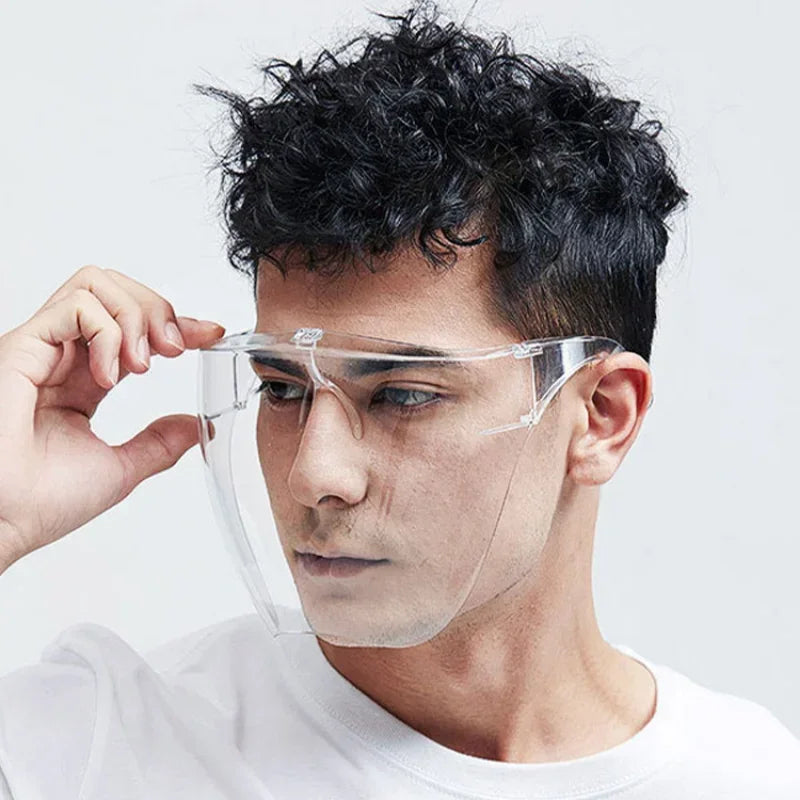 Anti-Fog Full Face Shield Safety Glasses UV400 – 2-Pack Protective Face Shield Qme