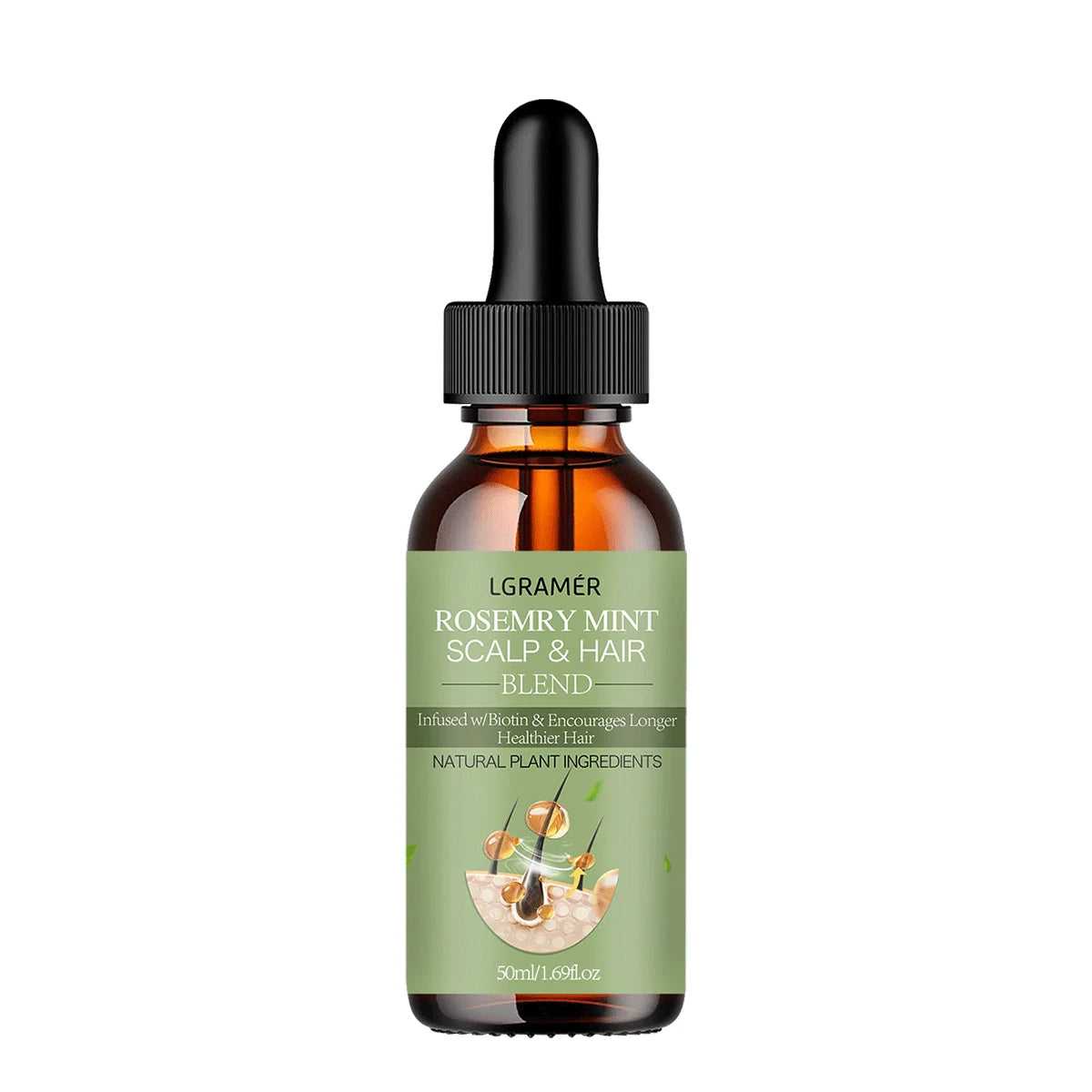 Rosemary Mint Hair Growth Oil – Nourishing & Strengthening Hair Growth Oil Qst 50ml Other