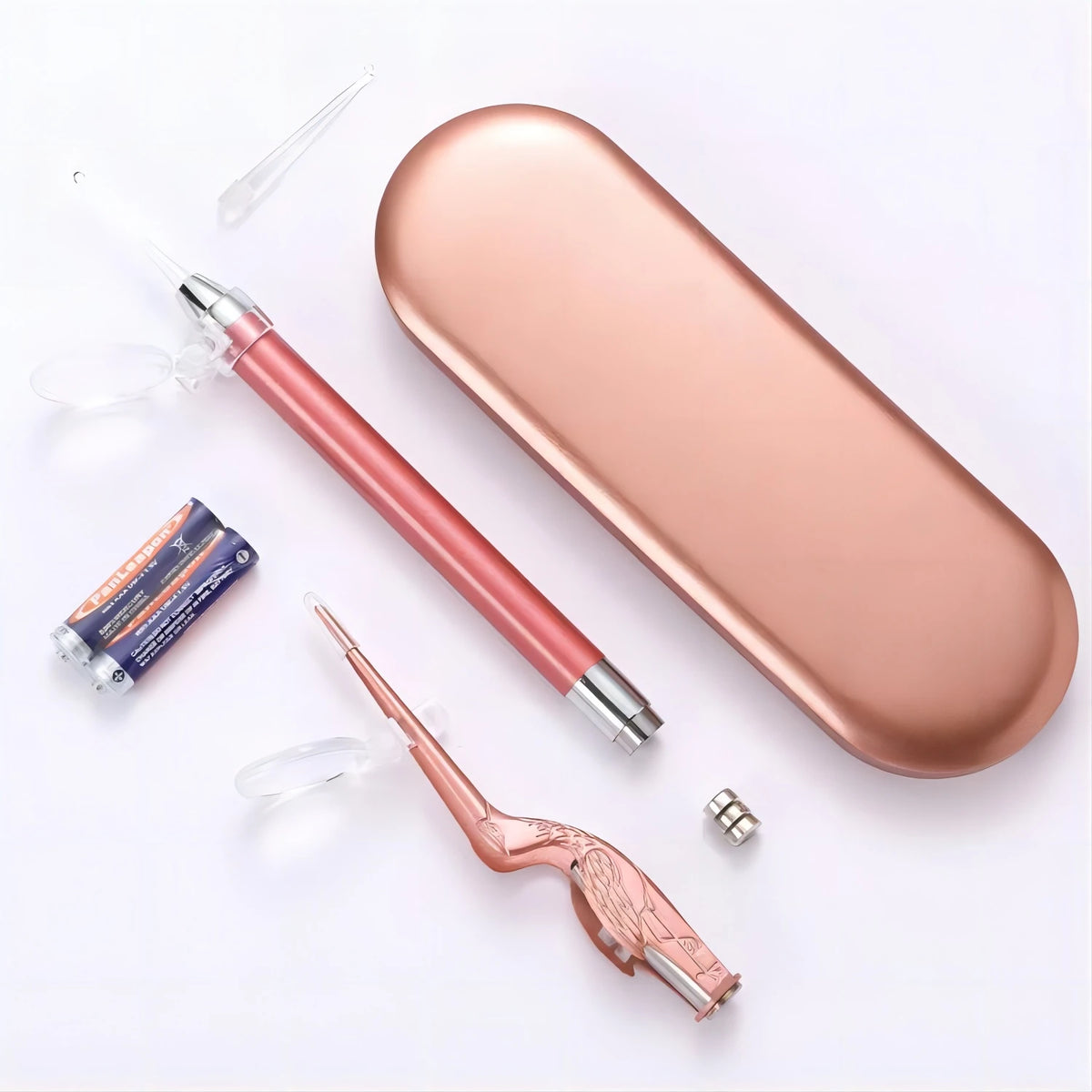 LED Ear Cleaning Kit – Earwax Spoon & Tweezers for All Ages Ear Cleaning Kit Qst