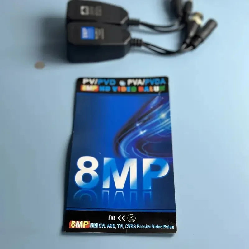 5-Pair HD Twisted Pair Video & Power Transmitter – Coaxial Kit Video Power Transmitter Qme