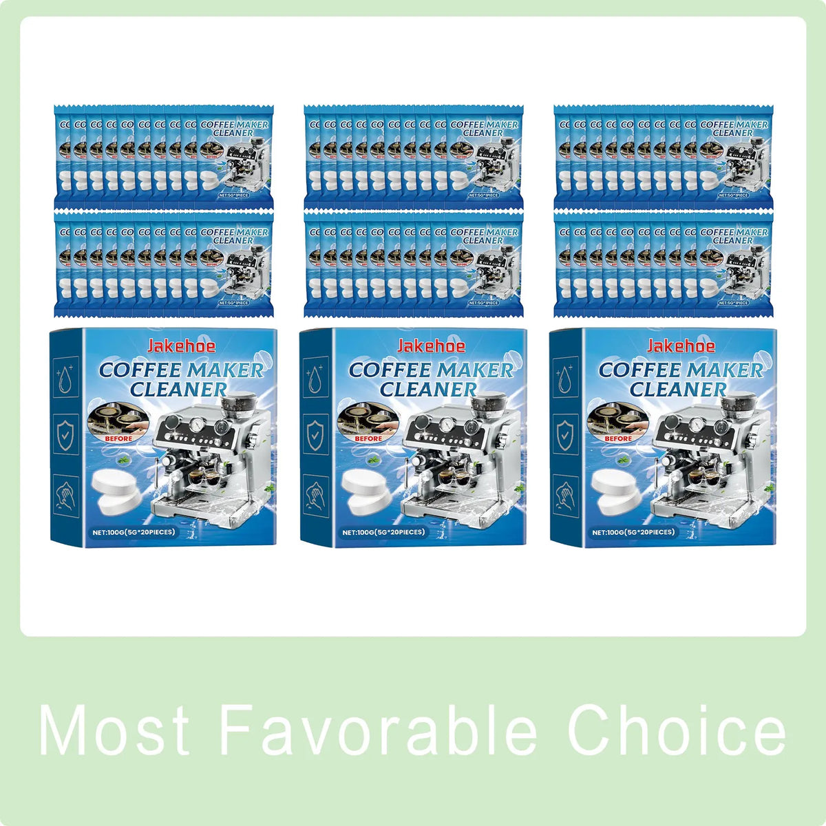 Coffee Machine Descaling & Cleaning Effervescent Tablets Descaling Tablets Qme 300g Boxed