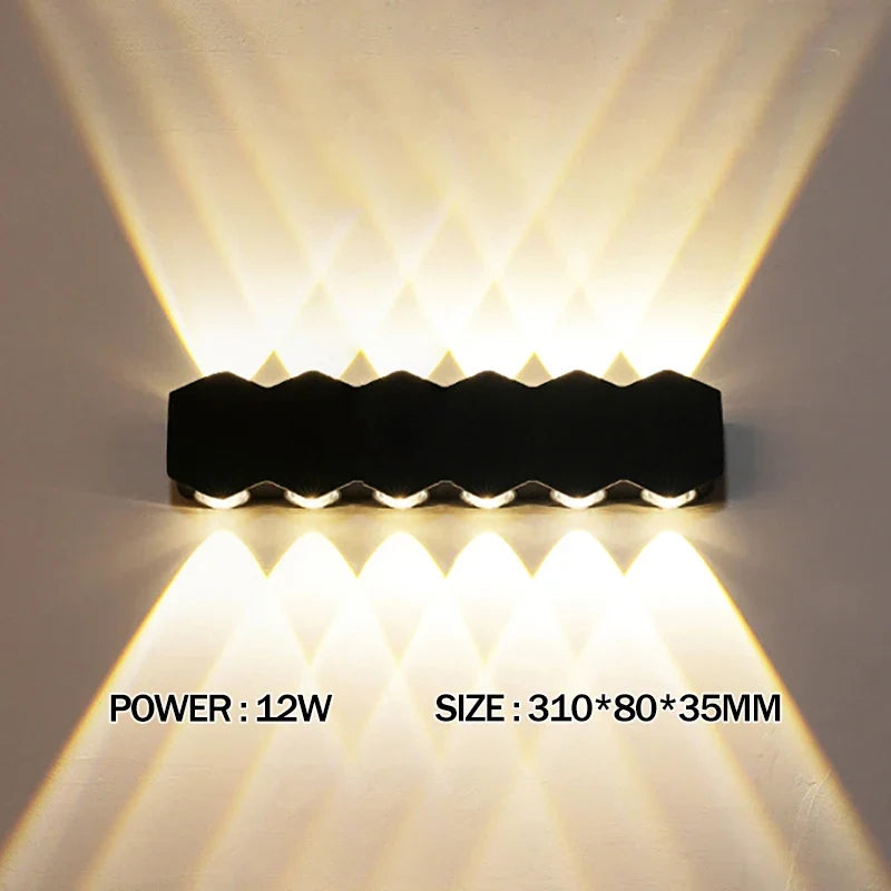 10W LED Wall Lamp – Waterproof Indoor & Outdoor Sconce LED Wall Sconce Qme