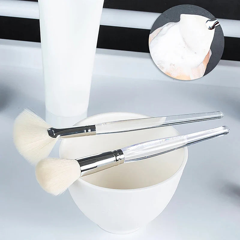 Face Massage Wash Brush & Mask Applicator | Skin Care Tool Facial Cleansing Brush Qme