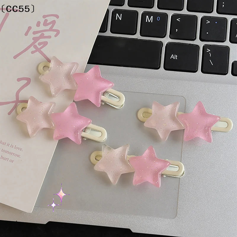 Y2K Star Hair Clips – Cute Pentagram Duck Beak Bang Clips Hair Clip Qst