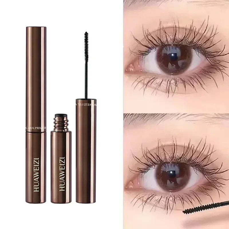 Silk Fiber Mascara Ultra-Thin Brush | Lengthening & Volumizing Fiber Mascara Qme