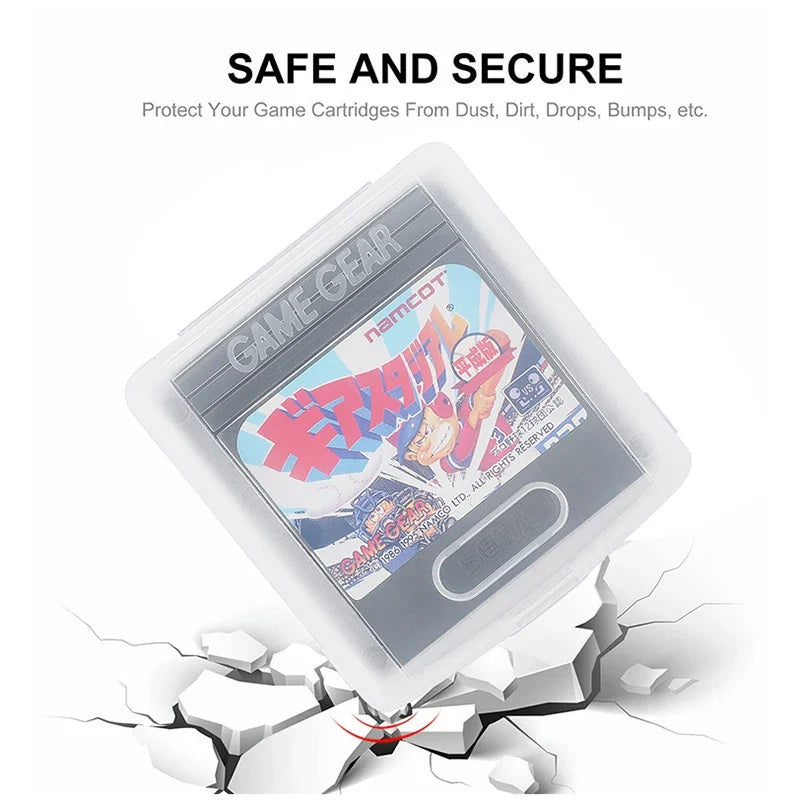 Clear Game Gear Single Cartridge Storage Case | PP Display Box Game Cartridge Case Qme