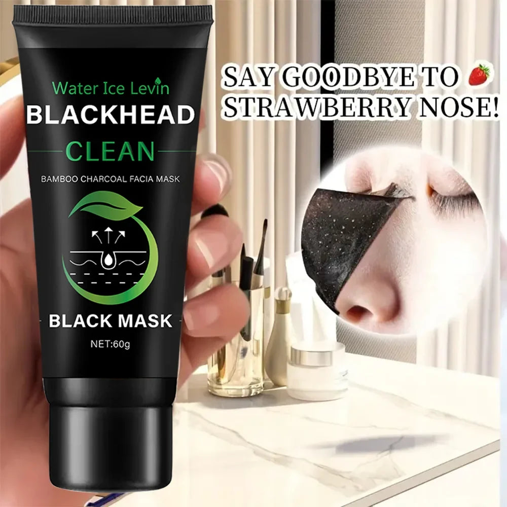 Bamboo Charcoal Fiber Mask – Deep Cleansing & Blackhead Removal Charcoal Face Mask Qme