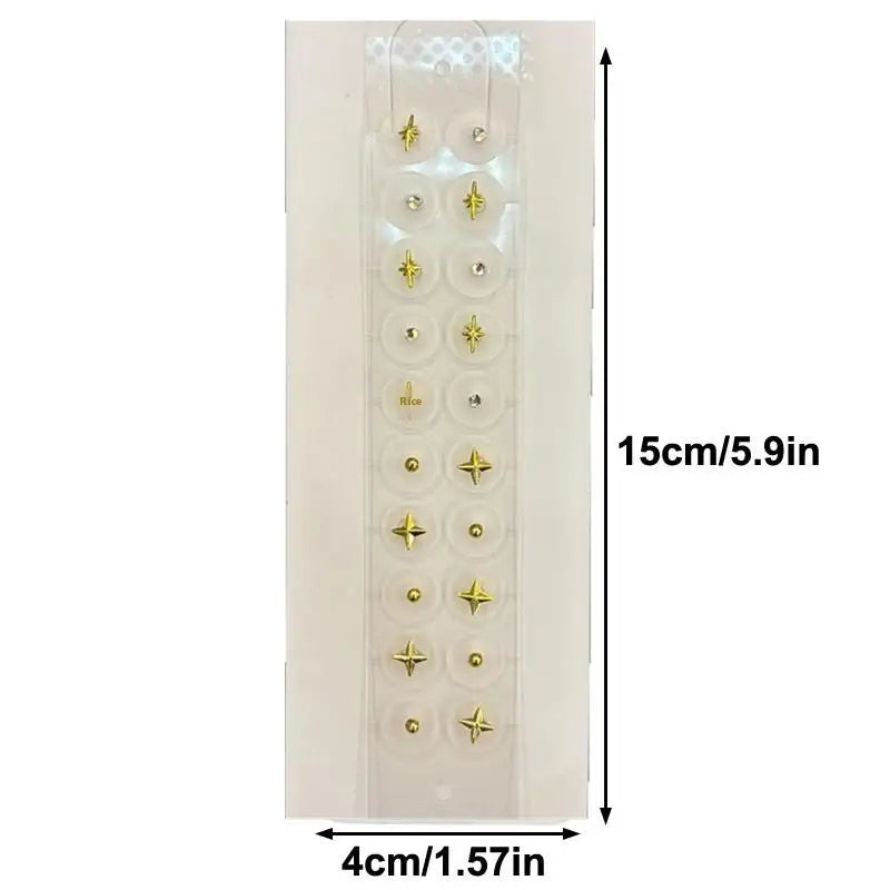 Star Shape Auricular Ear Acupressure Stickers – 20 Patches Acupressure Ear Patches Qst Default Title