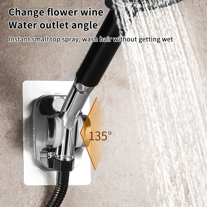135° Adjustable Shower Arm Extension Elbow Adapter – Stainless Shower Arm Adapter Qme