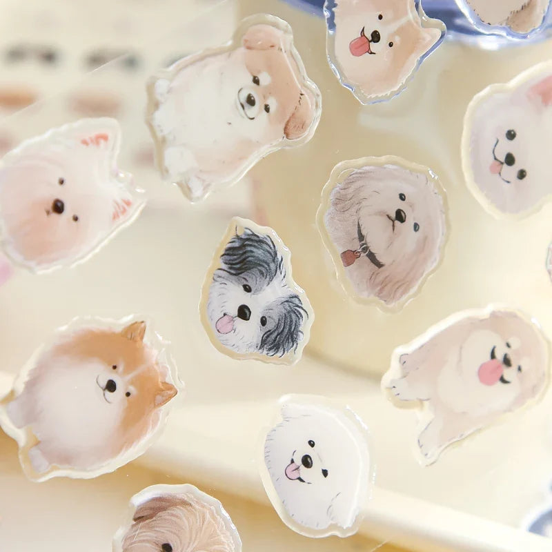 Mr. Paper Cute Animal Flat Stickers – Dumb Brainy Series Decorative Stickers Qme