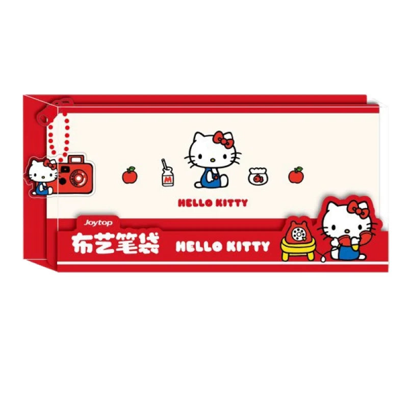 Hello Kitty Minimalist Fabric Pencil Case | Cartoon Style Fabric Pencil Case Qme