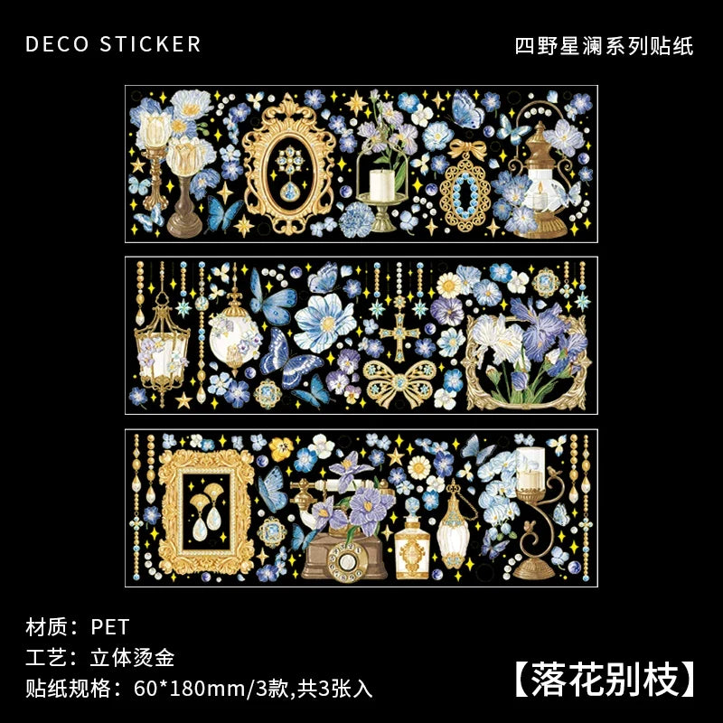 Chinese Koi Flat Stickers – Aesthetic Journal & Scrapbook Sheets Decorative Sticker Sheets Qme N
