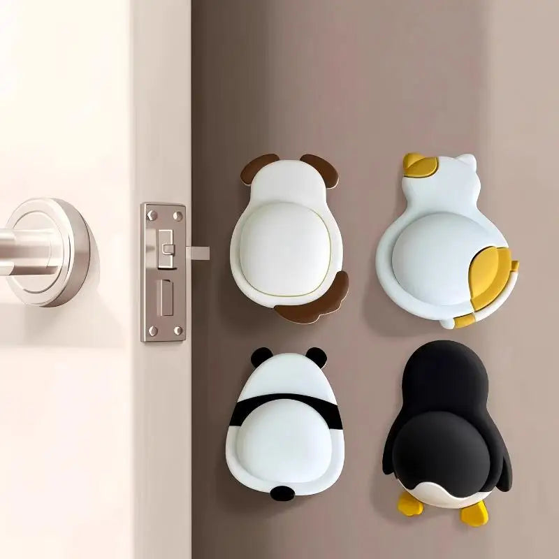3D Animal Door Stopper Self-Adhesive Anti-Collision Bumper Door Stopper Bumper Qme