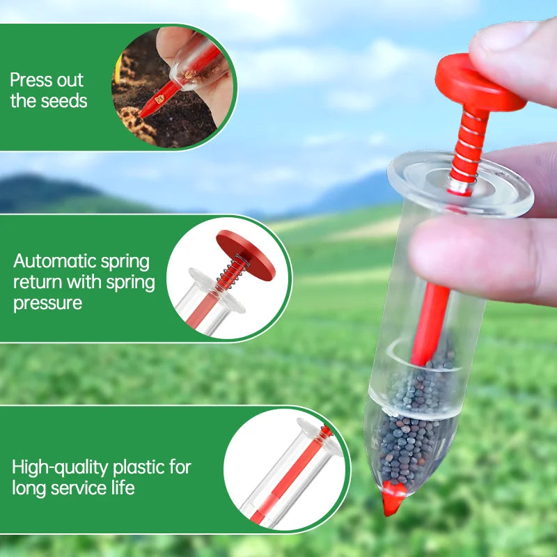 Portable Hand Seed Dispenser – Easy Garden & Lawn Planter Hand Seed Dispenser Qme