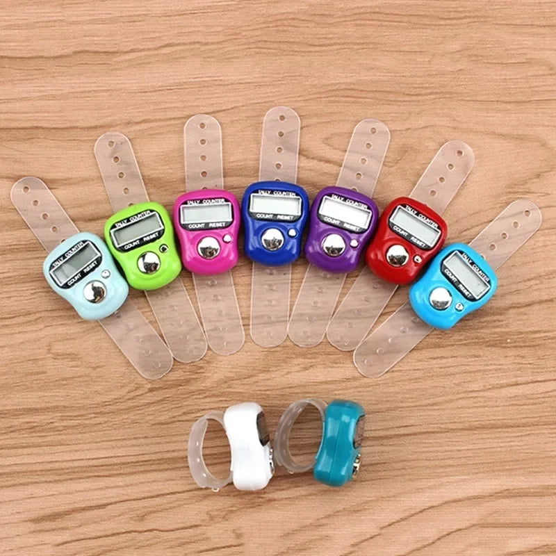 Mini LED Digital Finger Counter – Islamic Tally Bead Clicker Ring Digital Tally Counter Qme