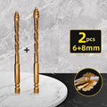 6–12mm Carbide Drill Bit Set – Tile, Glass, Marble & Stone Masonry Drill Bit Set Qst 2pcs 6 8mm