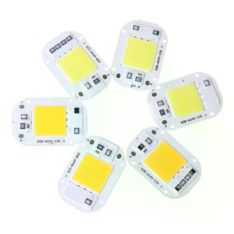 Smart COB LED Chip 20W 30W 50W AC 110-220V No Driver Needed COB LED Chip Qme
