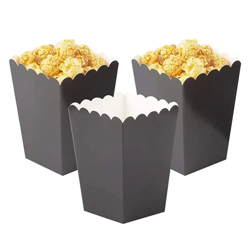 10-Pack Mini Paper Popcorn Boxes for Parties & Candy Treats Party Snack Boxes Qst