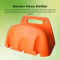Heavy Duty Wall Mounted Garden Hose Holder & Organizer Hose Holder Qme orange