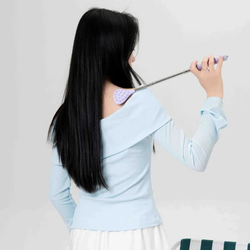 Extendable Cactus Back Scratcher & Acupressure Massage Stick Back Scratcher Massager Qme