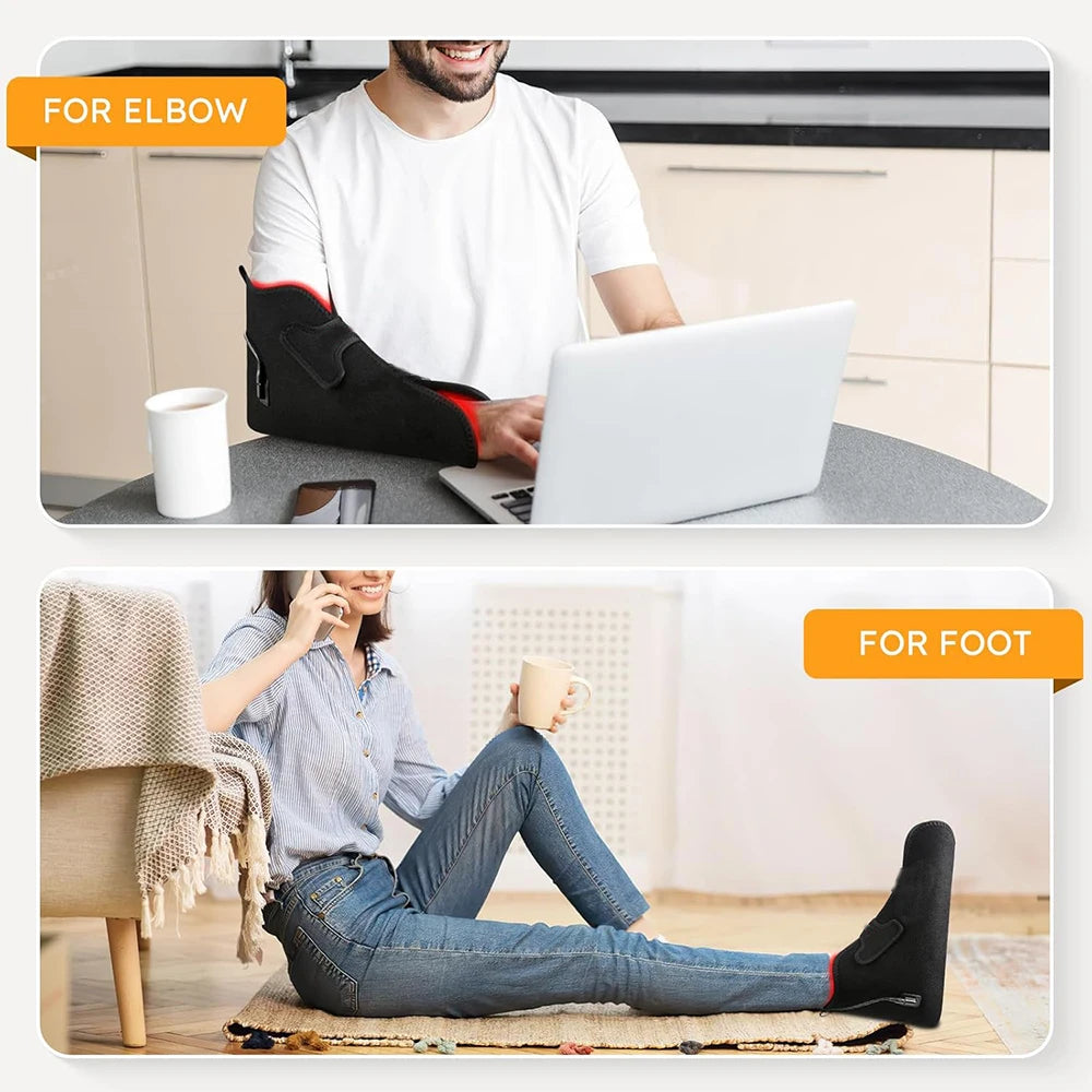 159 LED Red Infrared Light Therapy Wrap 660nm 850nm – Feet & Body Light Therapy Wrap Qst