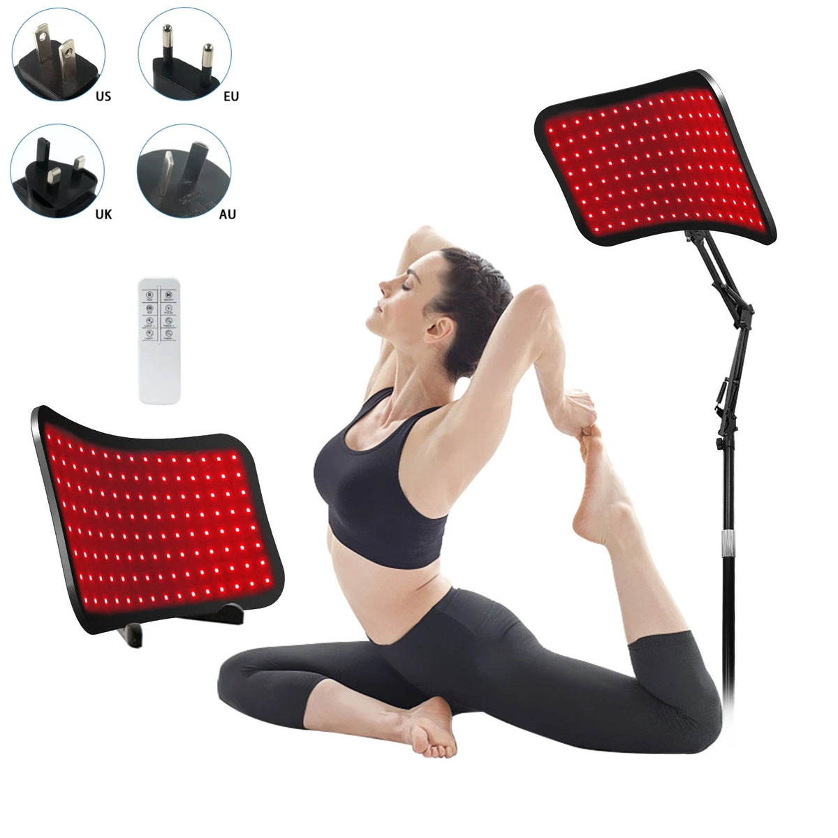 Red Light Therapy Panel 660nm 850nm Adjustable Stand LED Red Light Therapy Panel Qst