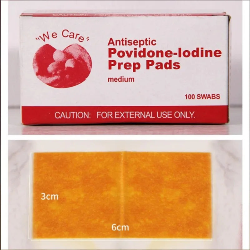 Portable Iodine Disinfection Swabs – Outdoor First Aid Kit Antiseptic Swabs Qme
