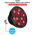 E27 660nm Red & 850nm Near Infrared Light Therapy Bulb 18 LEDs Light Therapy Bulb Qst Single Chip Bulb
