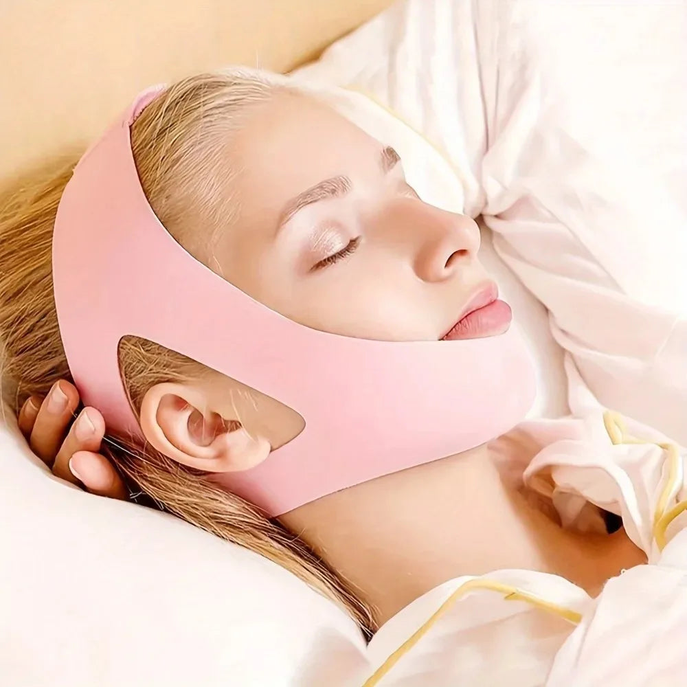 Adjustable Chin Strap – Breathable Sleep Support for Men & Women Sleep Support Strap Qme