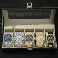 Men's Stainless Steel Business Quartz Watch | Elegant Gift Men's Quartz Watch Qme 5pcs